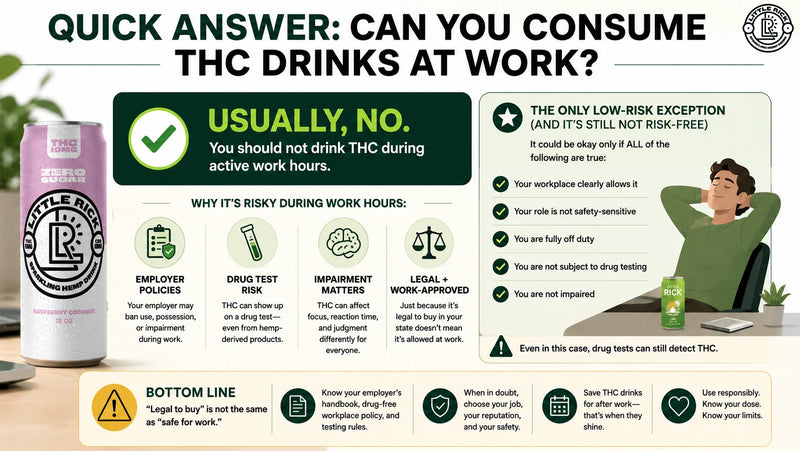 Can You Consume THC Drinks at Work?