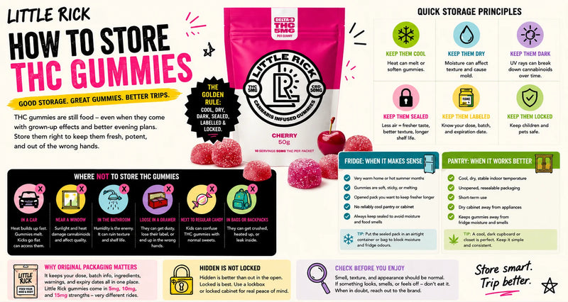 How to Store THC Gummies