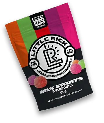 Mix Fruits flavor Little Rick 15mg gummies