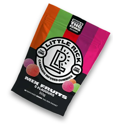 Mix Fruits flavor Little Rick 15mg gummies