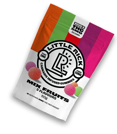 Mix Fruits flavor Little Rick 5mg gummies