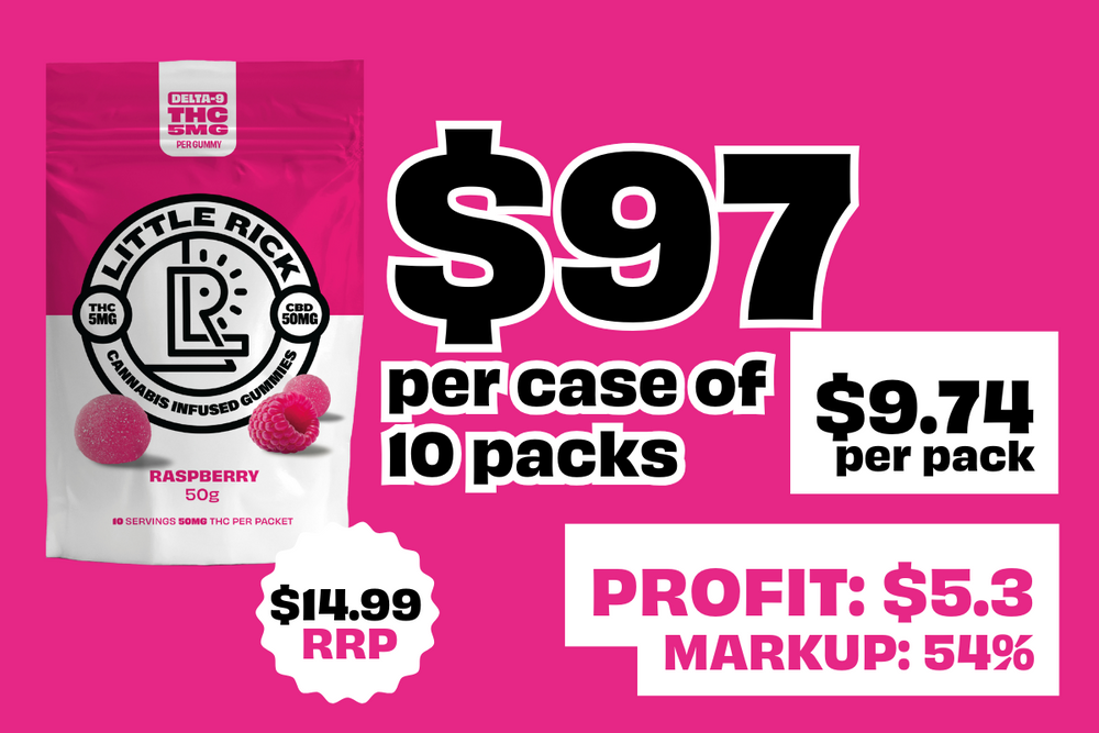 Raspberry Gummies | 10 Case | Wholesale