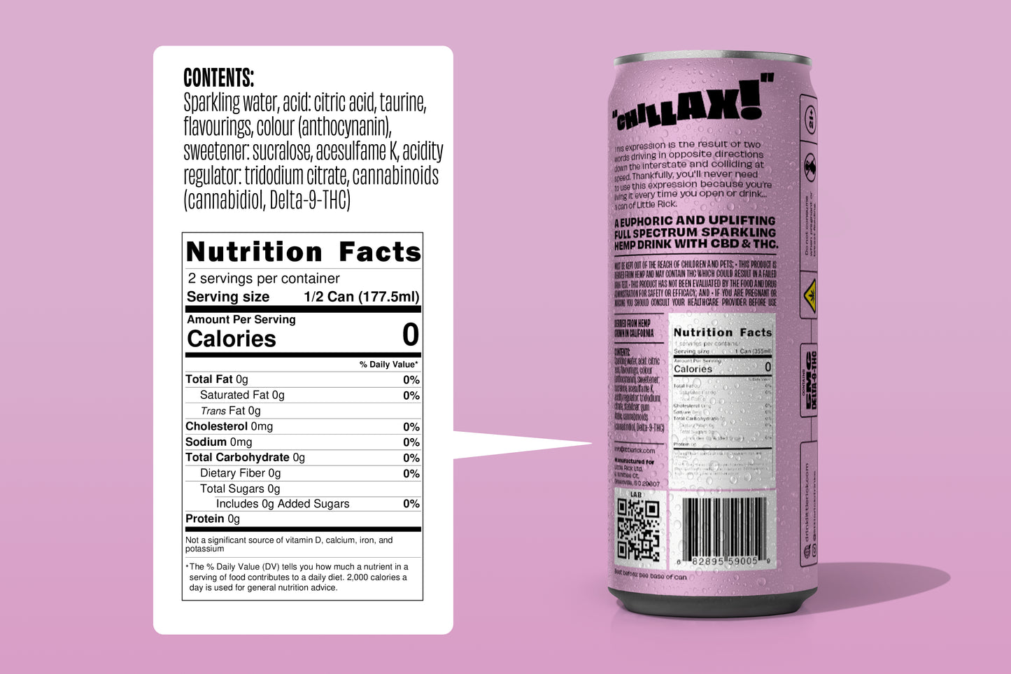 Raspberry Coconut - 5mg THC Drink