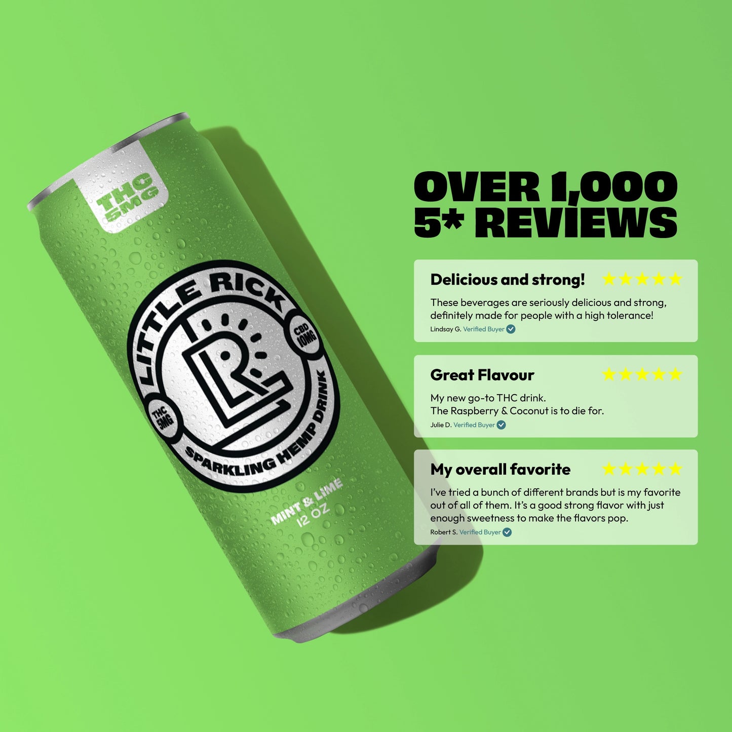 Mint & Lime - 5mg THC Drink