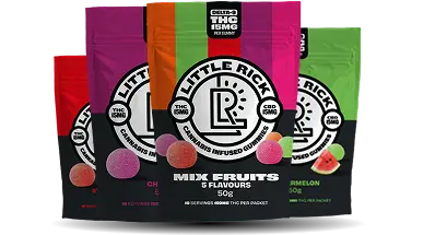 THC gummies collection.