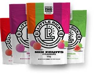 THC gummies collection.