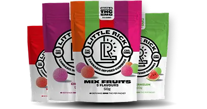 THC gummies collection.