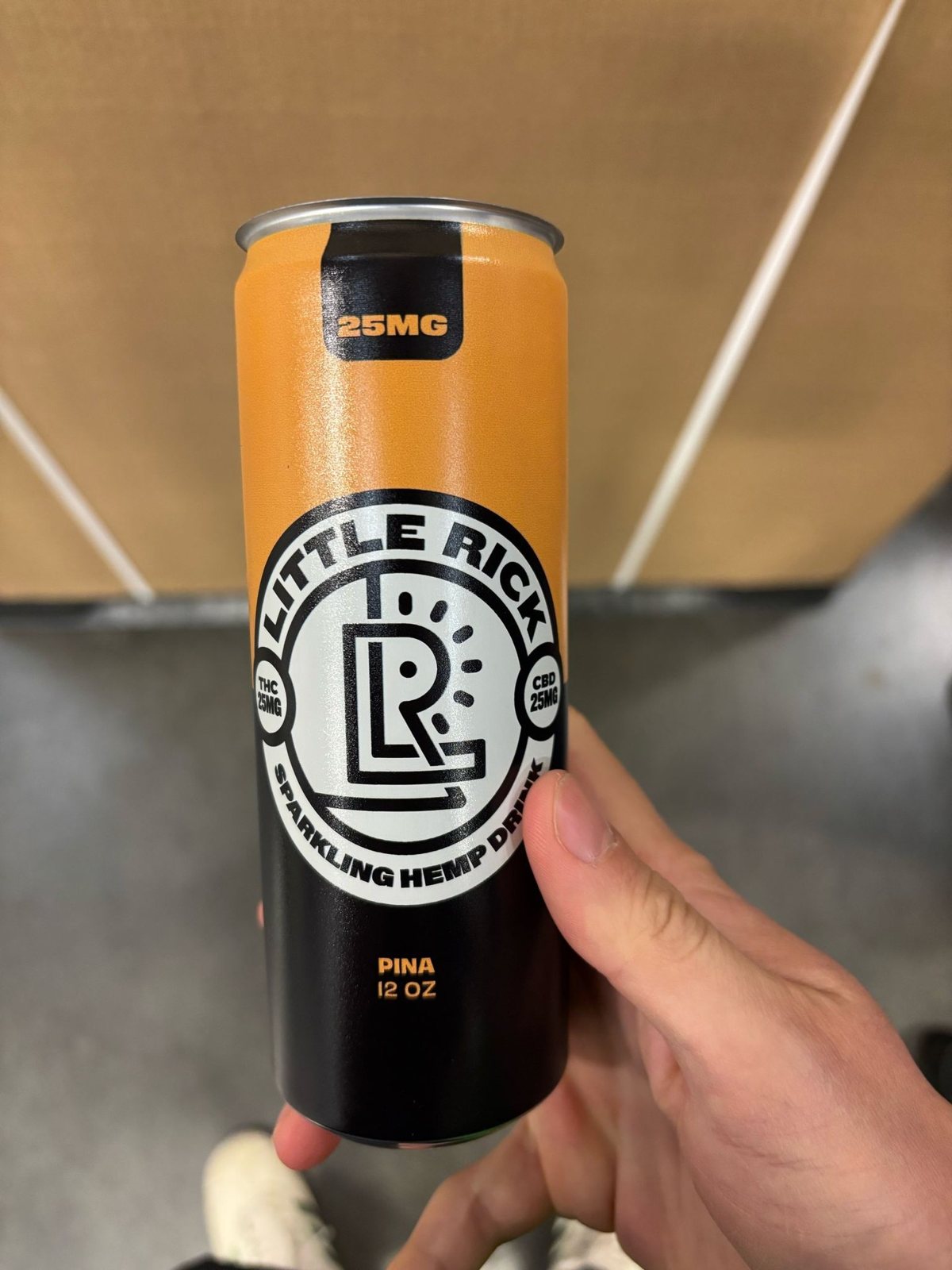 A can of Little Rick Piña