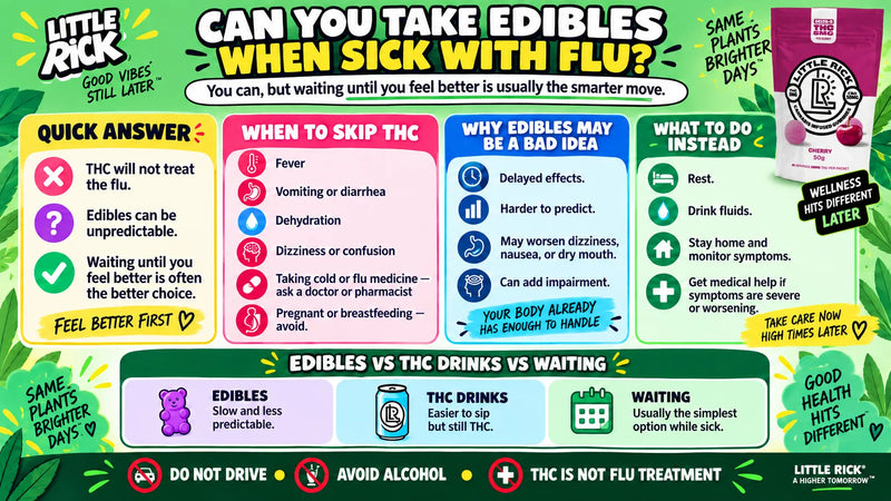 Edibles When Sick With Flu: Should You Take THC?