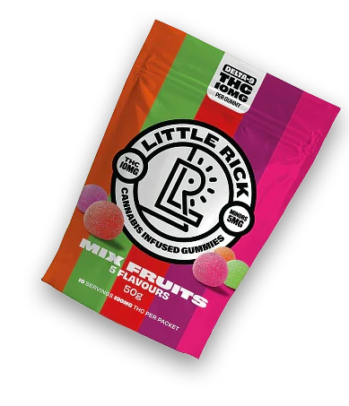 10mg THC. Fruit-first flavour.