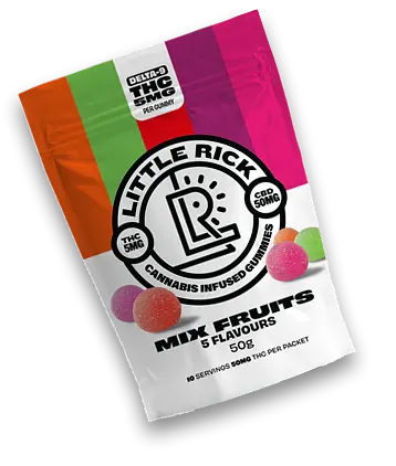 5mg THC. Fruit-first flavor.