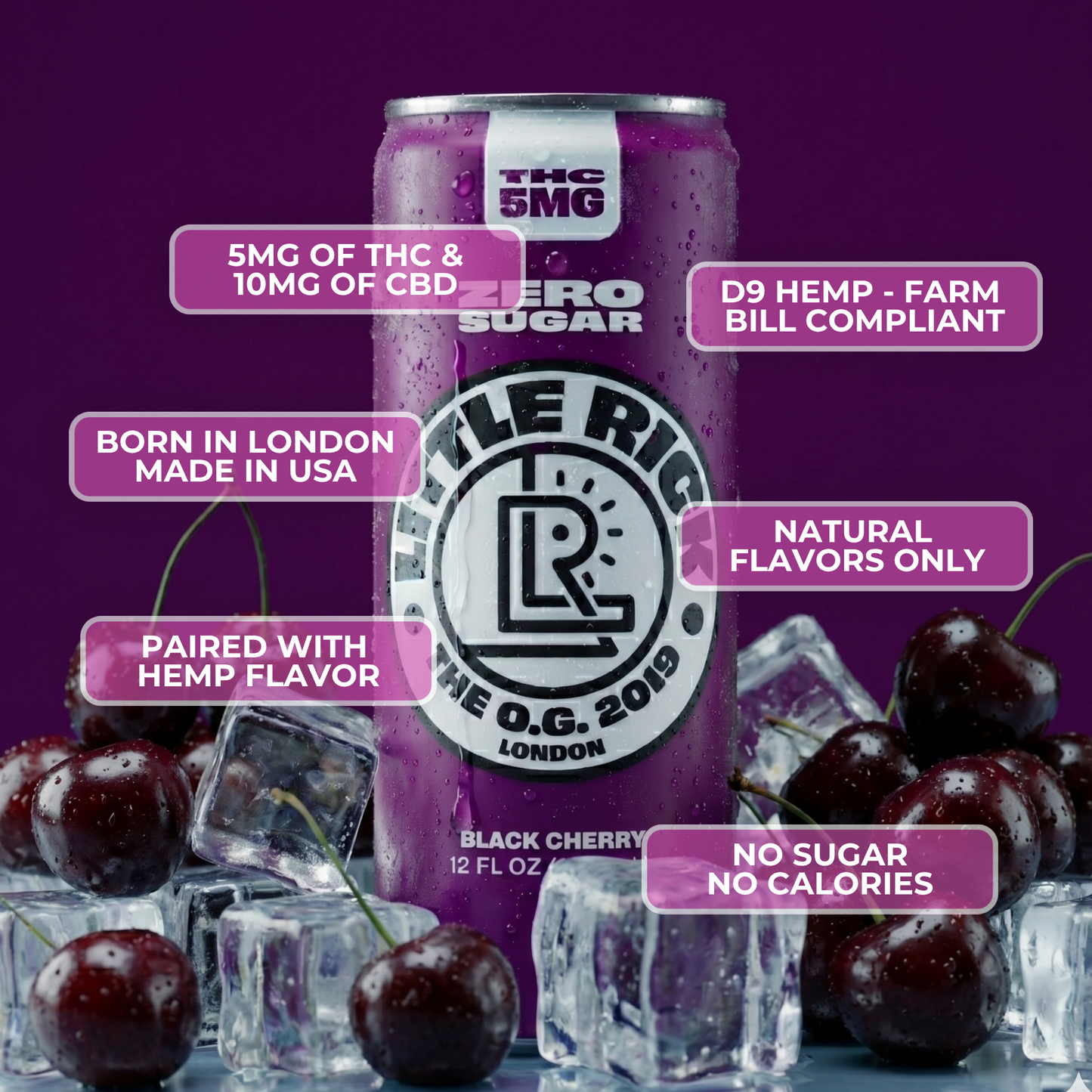 Black Cherry - 5mg THC Drink