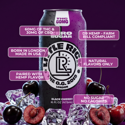 Black Cherry - 60mg THC Drink