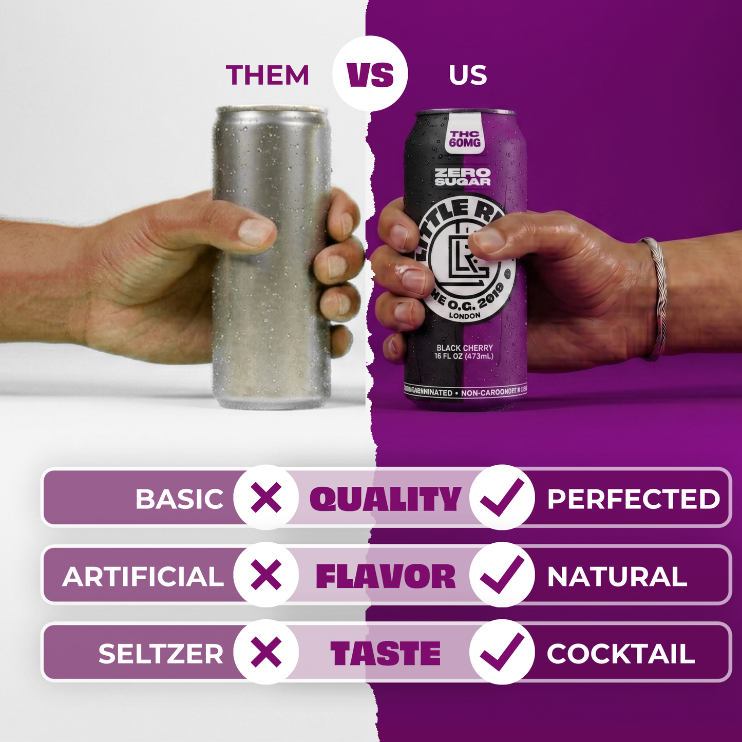 Black Cherry - 60mg THC Drink