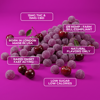 Cherry - Rapid Onset 15mg Delta-9 THC Gummies