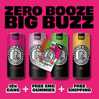 Little Ricks Lucky Dozen: 12x Little Rick cans, free THC gummies & shipping.