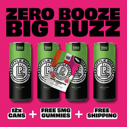 Little Ricks Lucky Dozen—12 drinks with free THC gummies and free shipping.