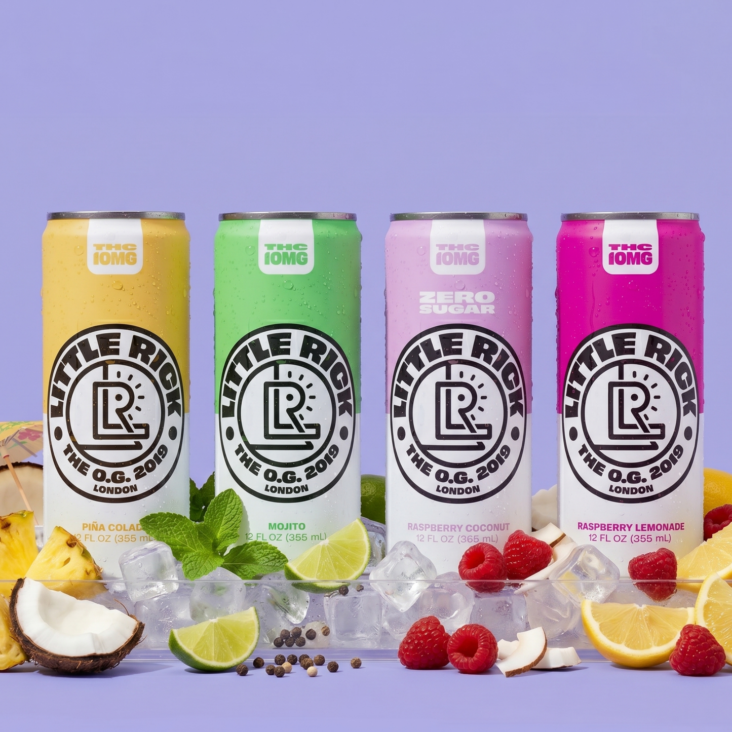 Raspberry Coconut - 10mg THC Drink