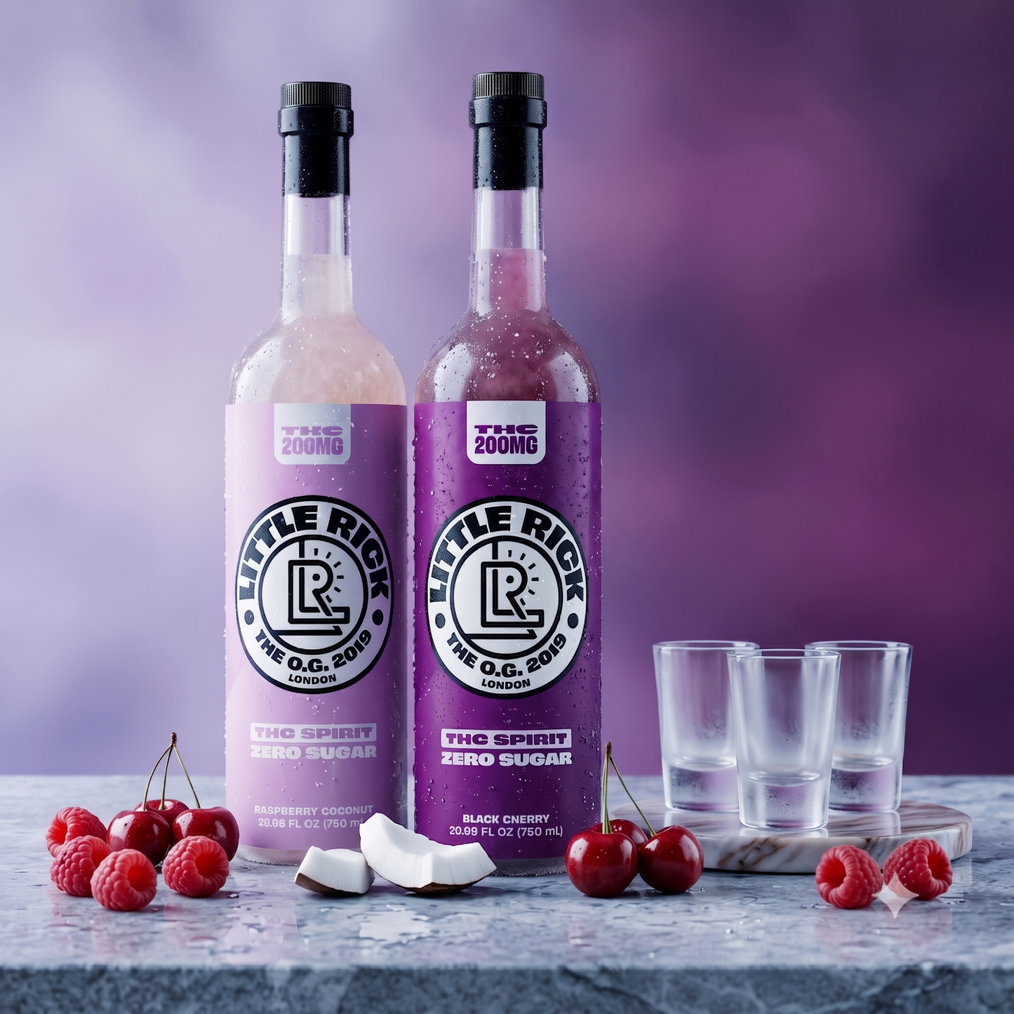 Raspberry Coconut 200MG THC Spirit