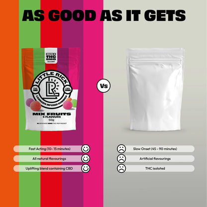 Mix Fruits - Rapid Onset 5mg Delta-9 THC Gummies