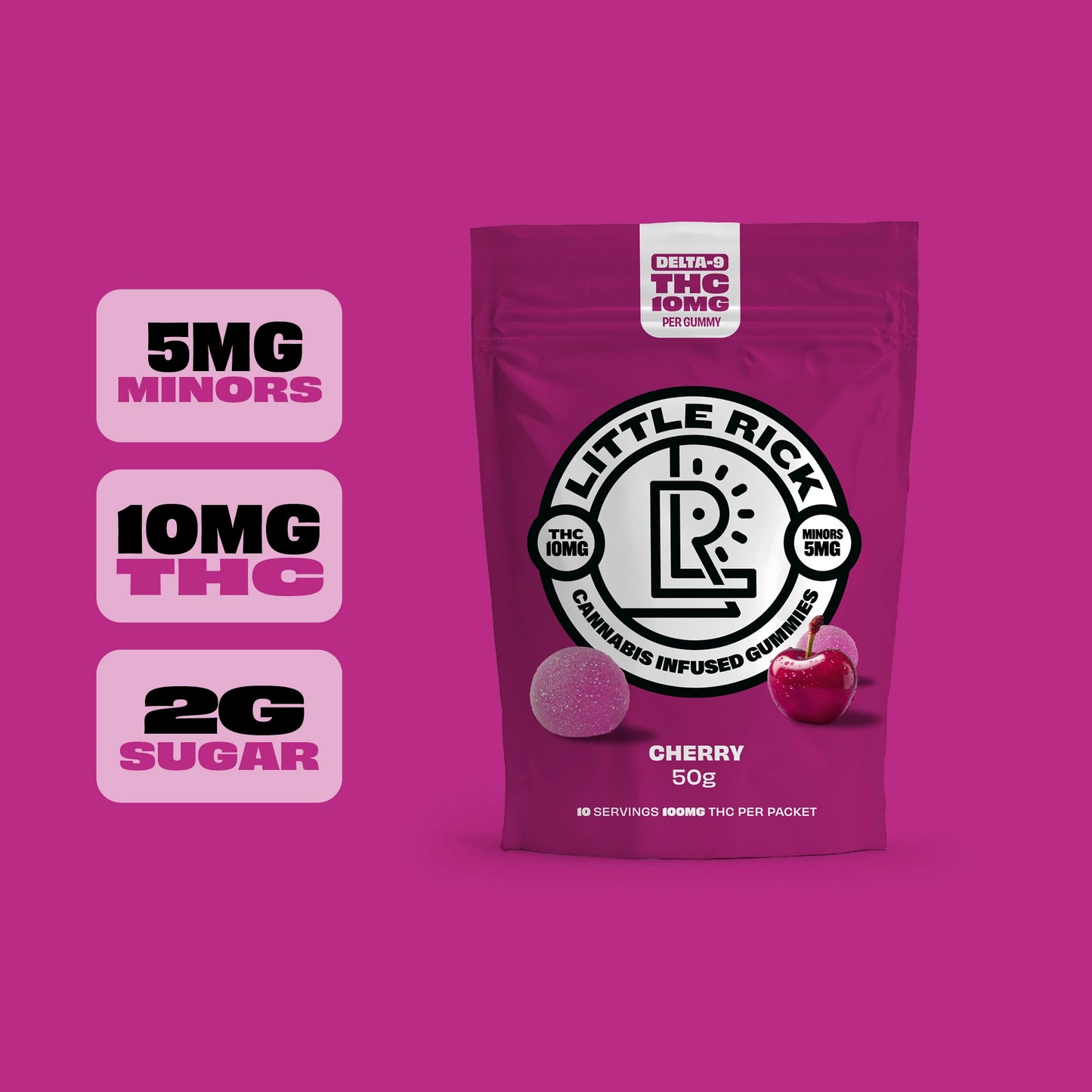 Cherry - Rapid Onset 10mg Delta-9 THC Gummies