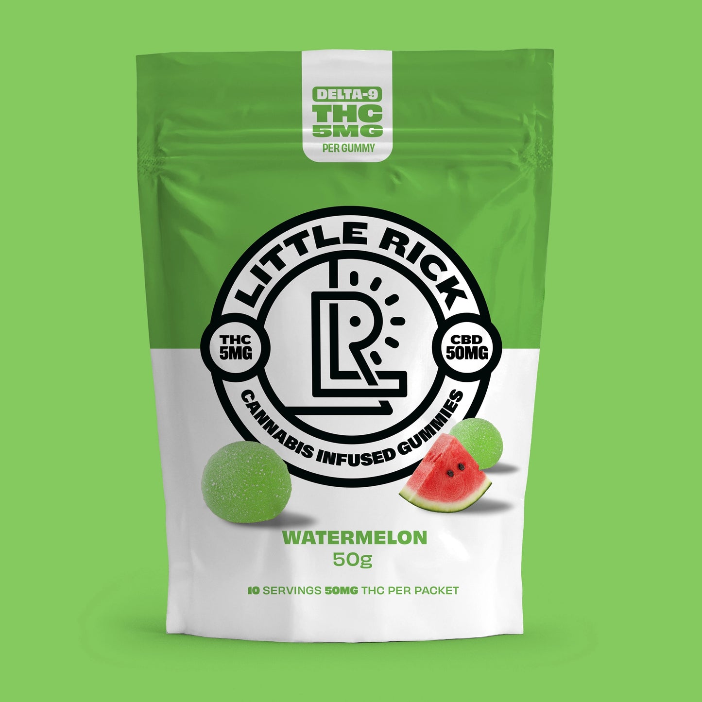 Watermelon - Rapid Onset 5mg Delta-9 THC Gummies