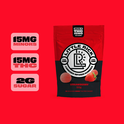 Strawberry - Rapid Onset 15mg Delta-9 THC Gummies