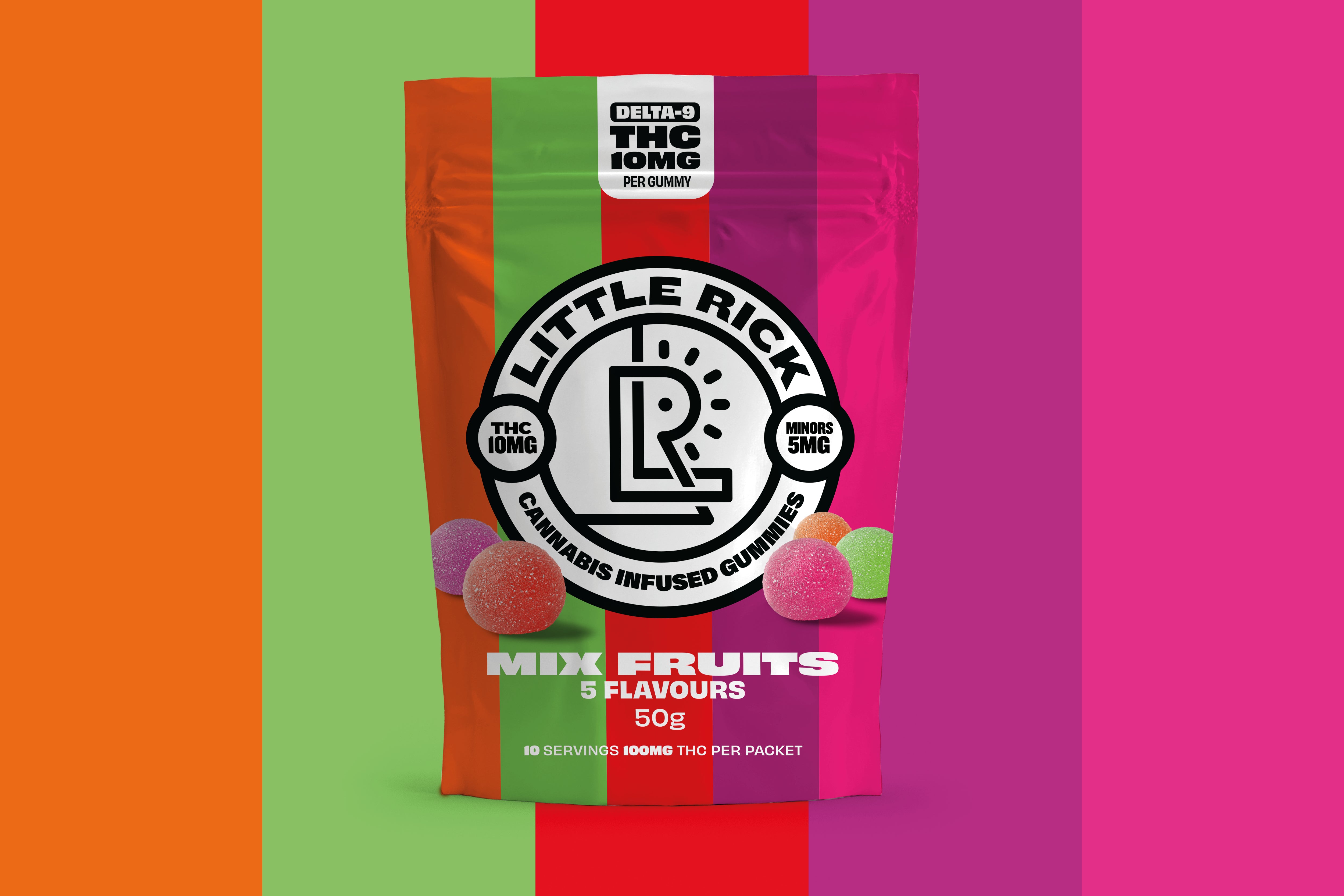 Mix Fruits - Rapid Onset 10mg Delta-9 THC Gummies