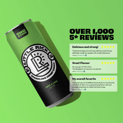 Mint & Lime - 25mg THC Drink