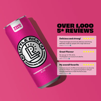 Raspberry Lemonade - 5mg THC Drink