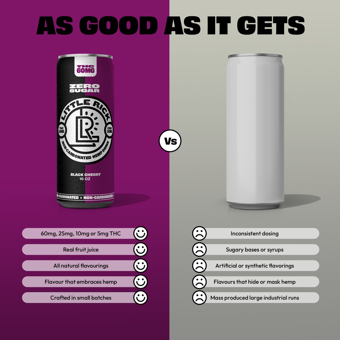 Black Cherry - 60mg THC Drink