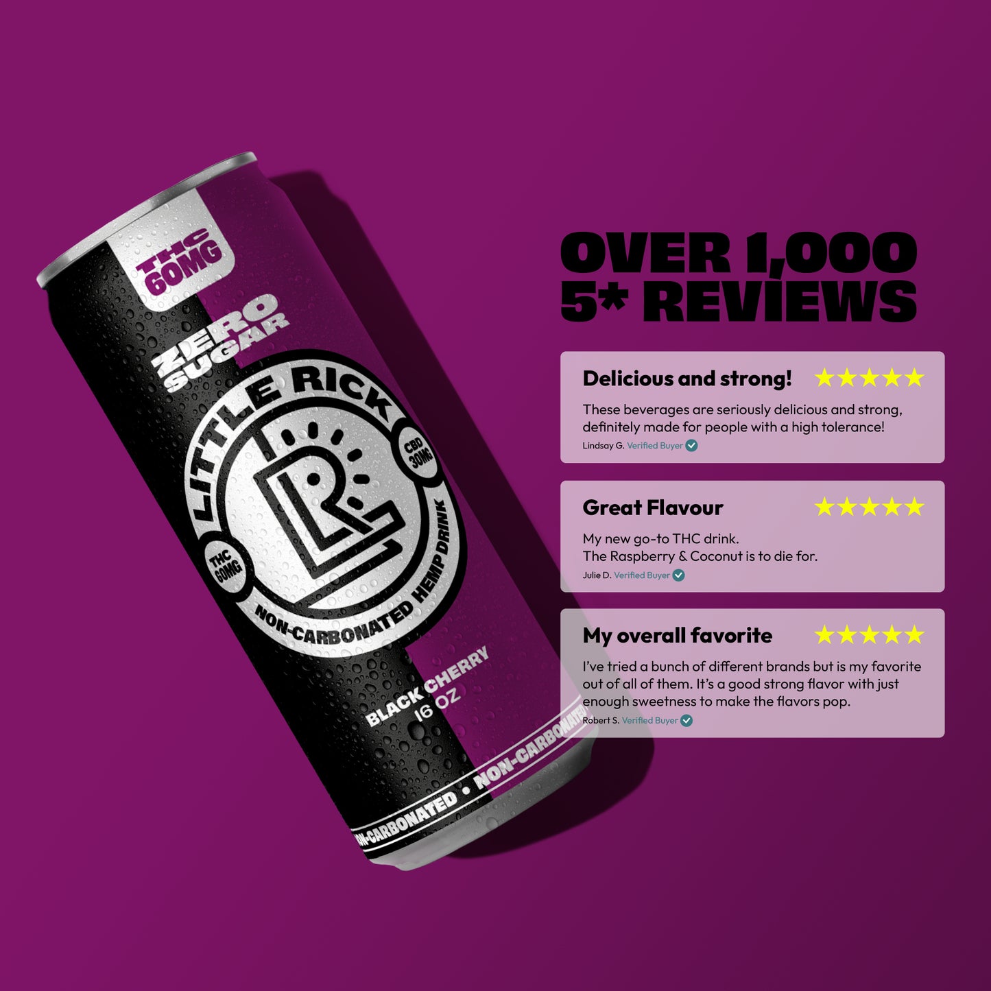 Black Cherry - 60mg THC Drink