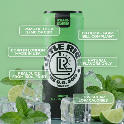 Mint & Lime - 25mg THC Drink