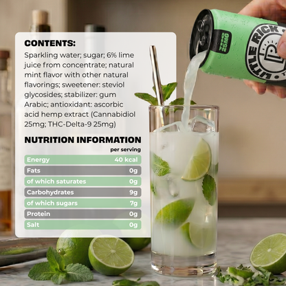 Mint & Lime - 25mg THC Drink