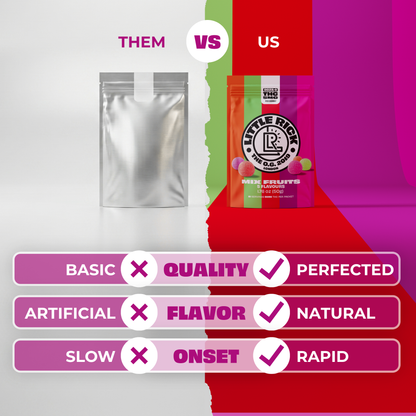 Mix Fruits - Rapid Onset 5mg Delta-9 THC Gummies