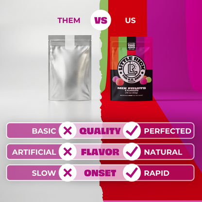 Mix Fruits - Rapid Onset 15mg Delta-9 THC Gummies