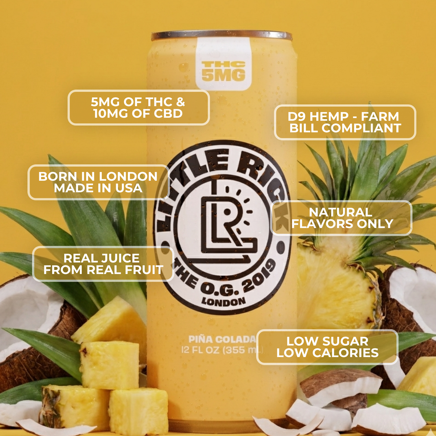 Piña - 5mg THC Drink