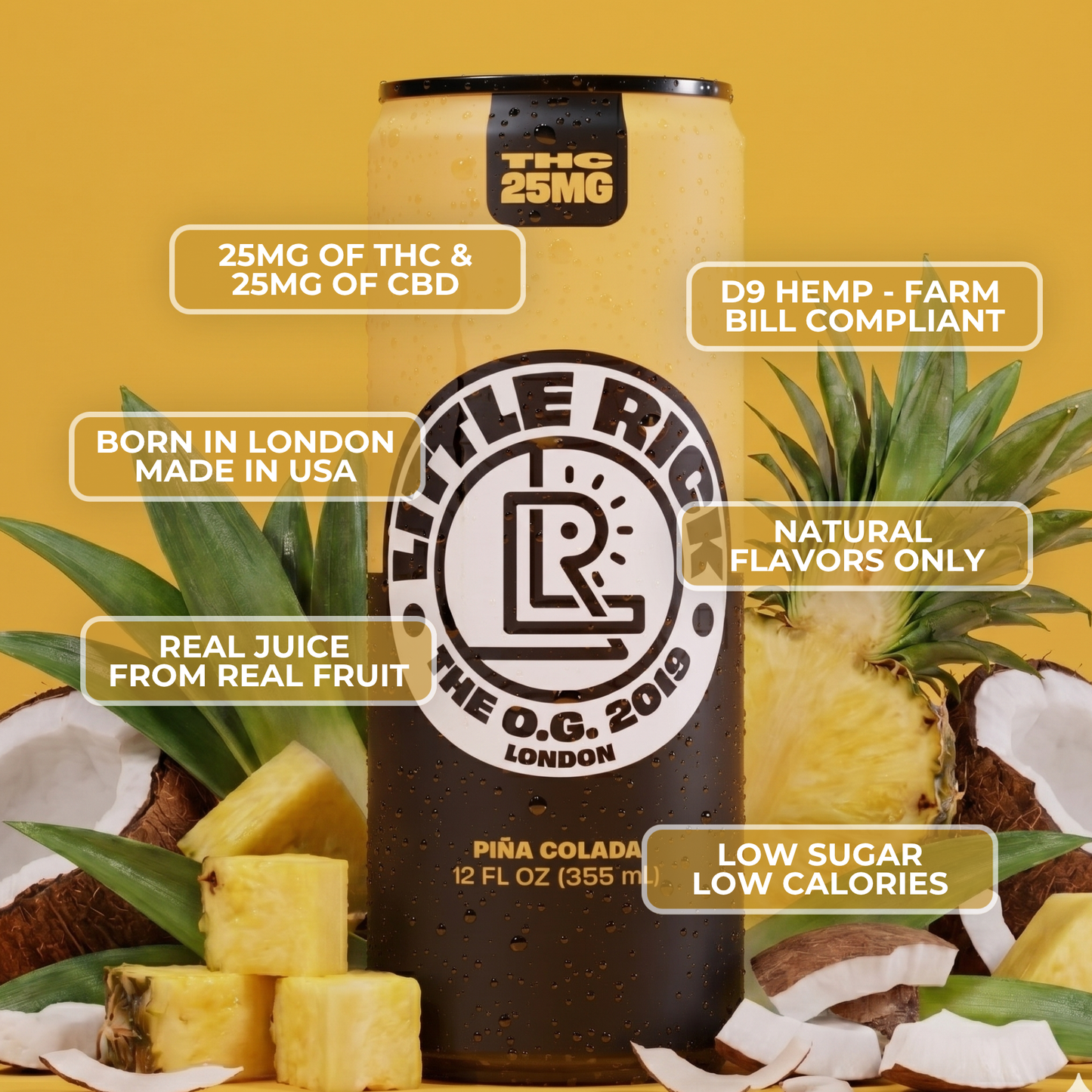 Piña - 25mg THC Drink