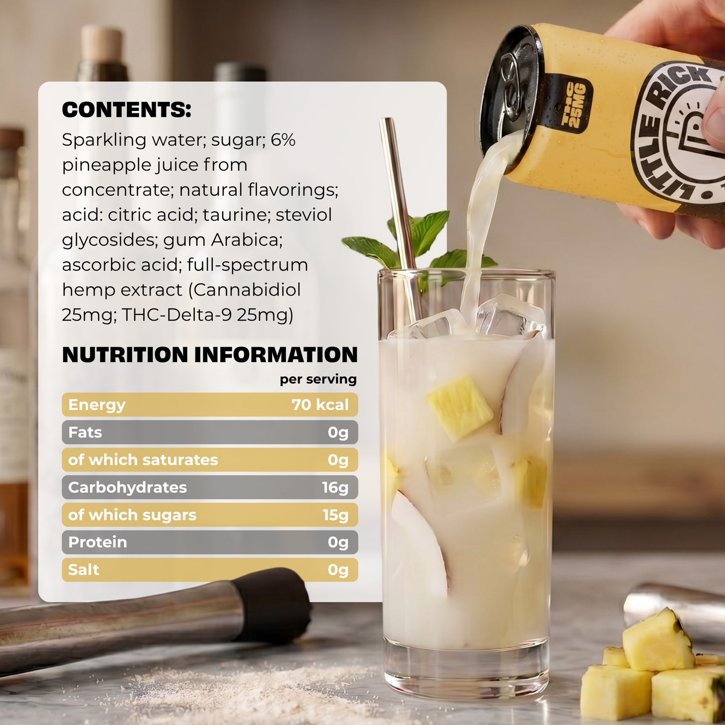 Piña - 25mg THC Drink