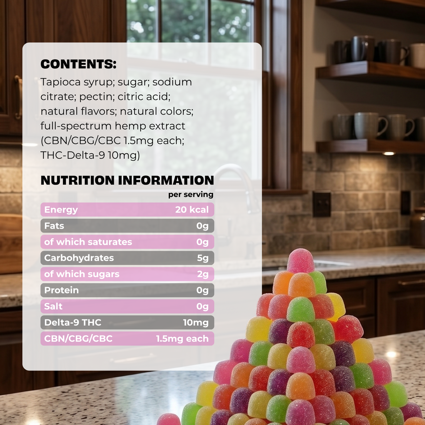 Mix Fruits - Rapid Onset 10mg Delta-9 THC Gummies