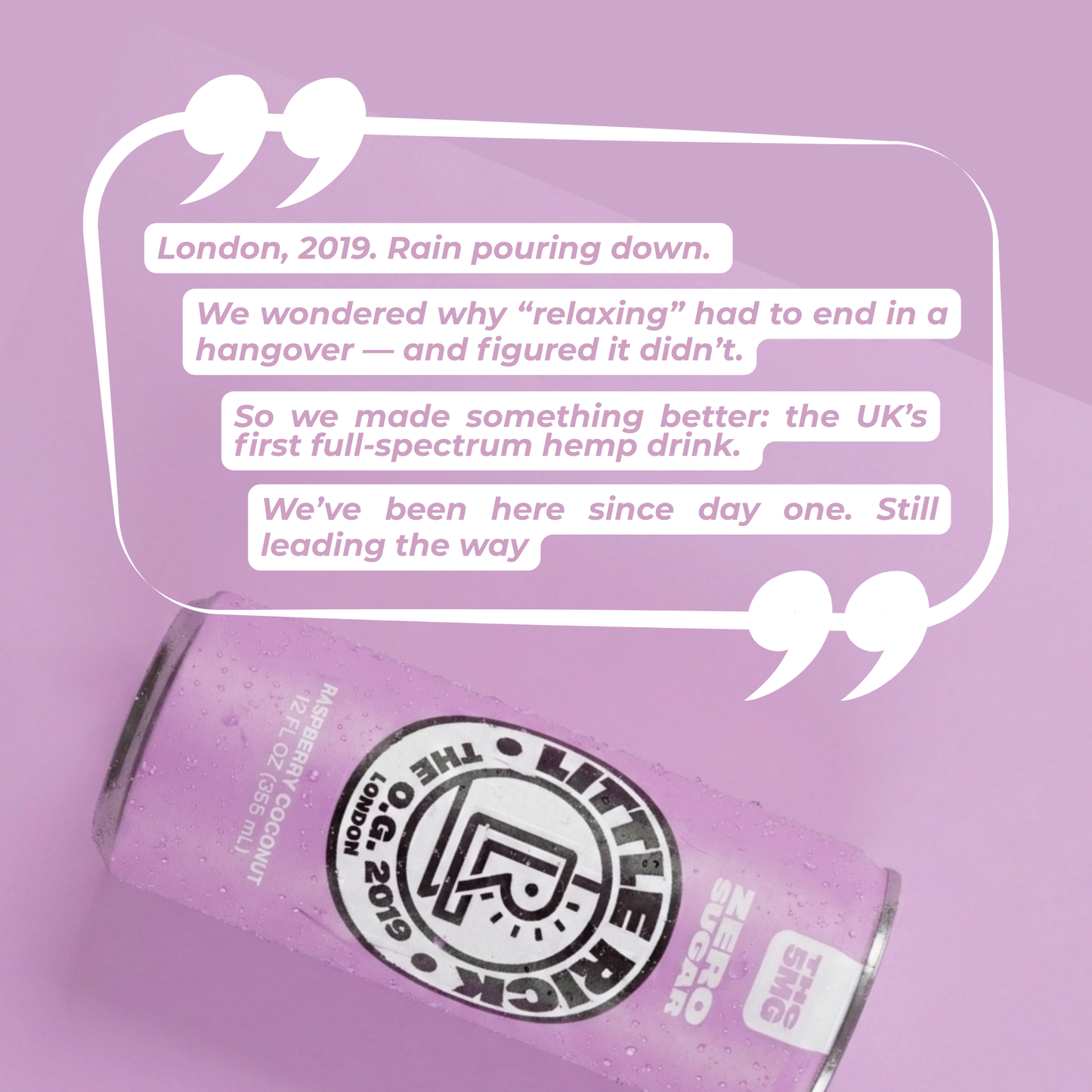 Raspberry Coconut - 5mg THC Drink