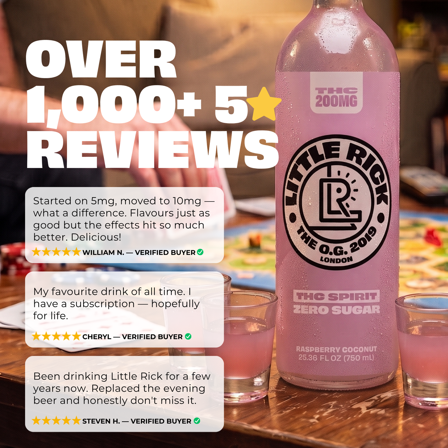 Raspberry Coconut 200MG THC Spirit