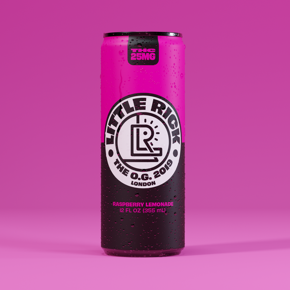 Raspberry Lemonade - 25mg THC Drink
