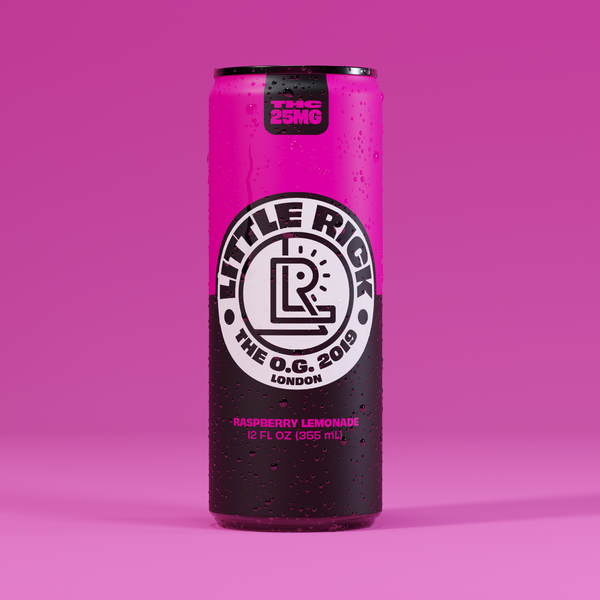 Raspberry Lemonade – 25MG THC & CBD Drink – Little Rick US