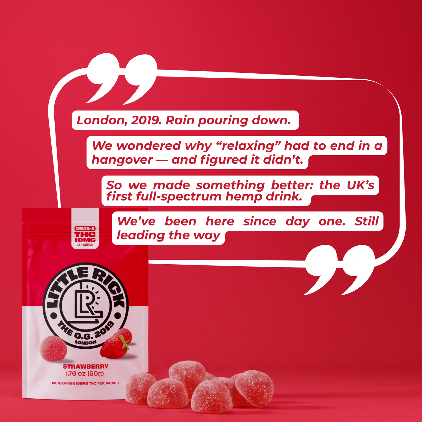 Strawberry - Rapid Onset 10mg Delta-9 THC Gummies