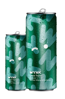 WYNK Lime Twists THC seltzer.